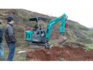 德力15-9挖掘機(jī)客戶(hù)承包果園